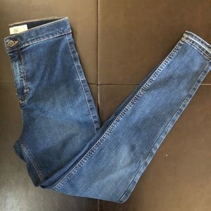 Topshop Tall Mid Blue Joni Jeans